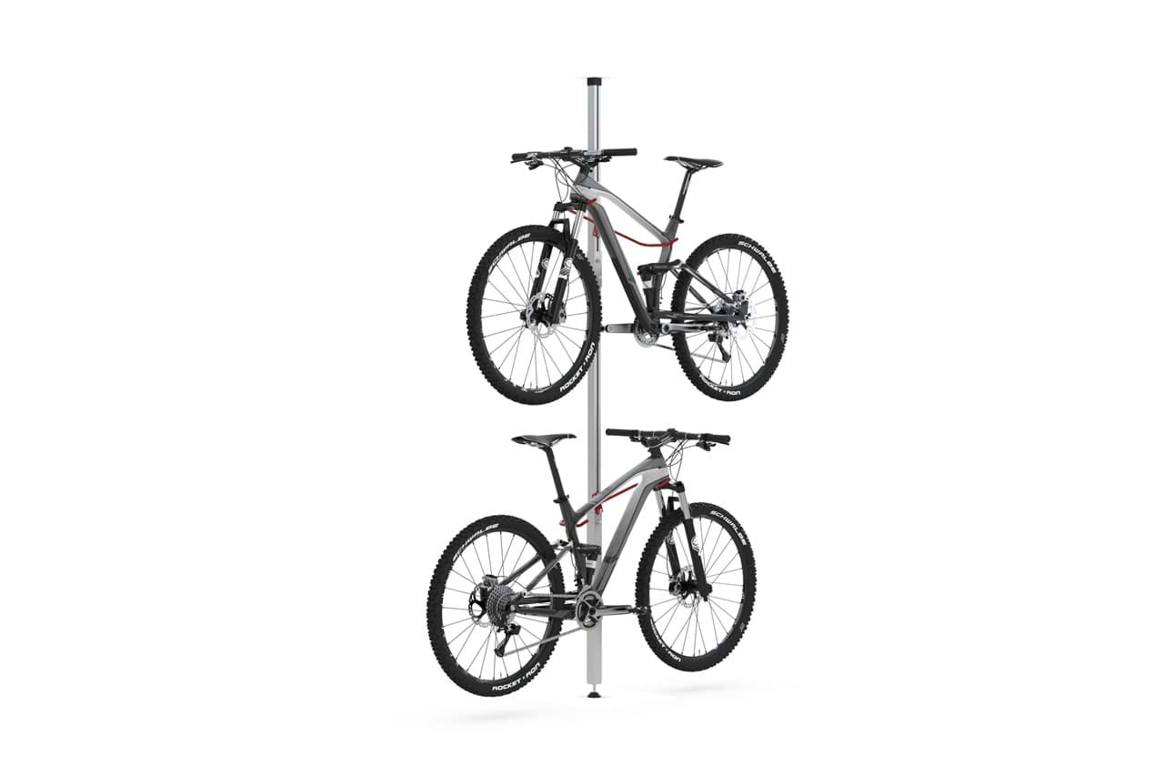 Fahrradhalter Teleskopfahrradhalter Spacer mit 2 Fahrrädern übereinander